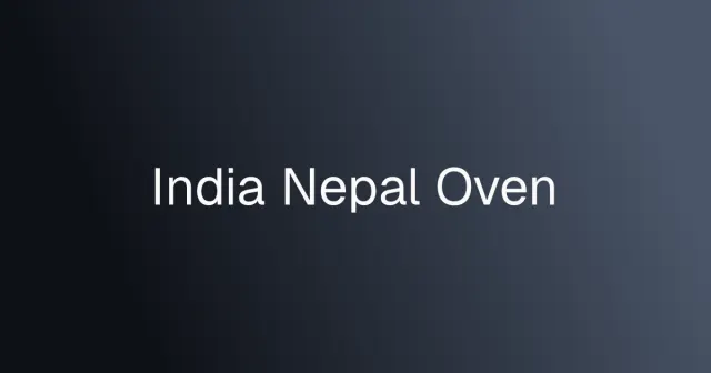 India Nepal Oven